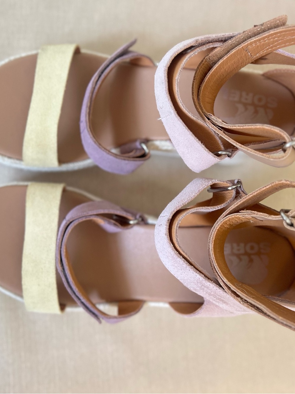 Sorel Pastel Multi-Strap Espadrille Wedge Sandals - Picture 5 of 7
